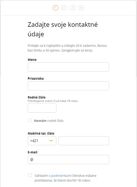 Nike registracie