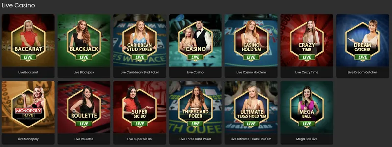 Hry so živým predajcom v Classic casino