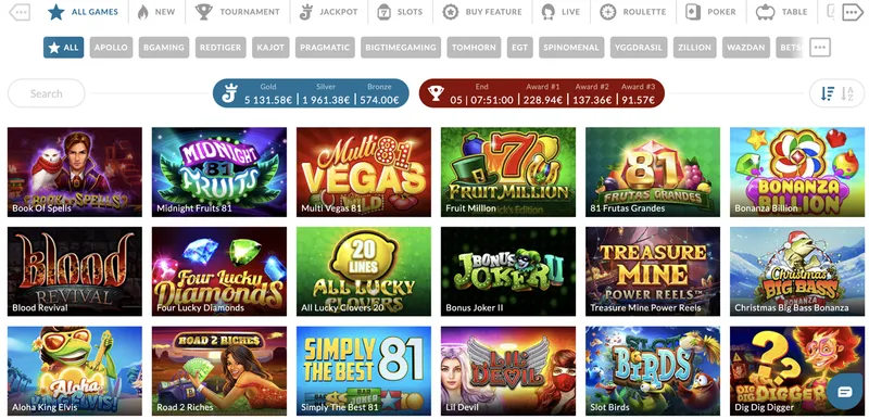 Rozmanitosť hier v Power Casino