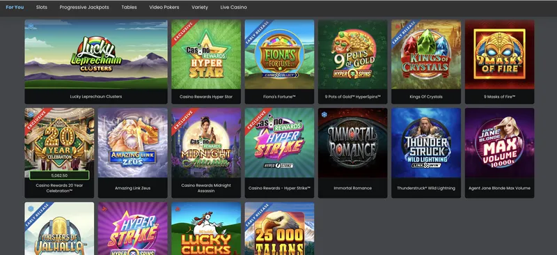 Rozmanitosť hier v Quatro Casino