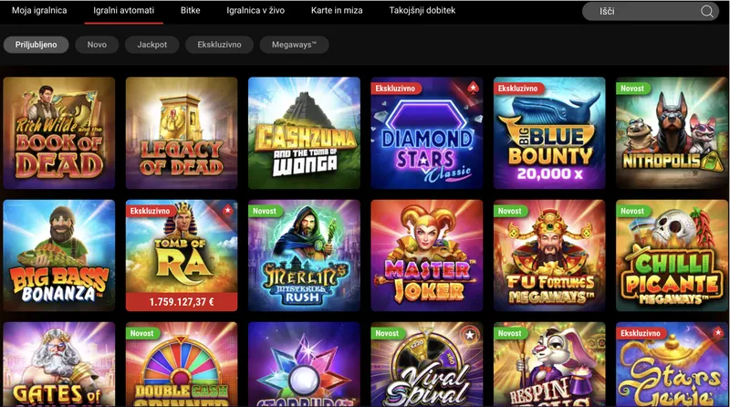 Rôzne hry v kasíne PokerStars