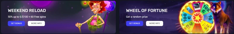 Woocasino - weekend reload bonus