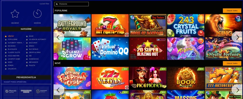 Hranie v Paripesa Casino