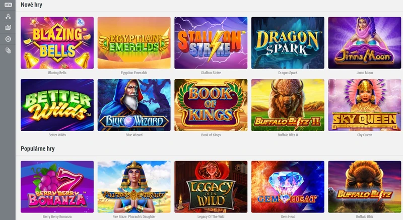 Hazardné hry v Doxxbet Casino