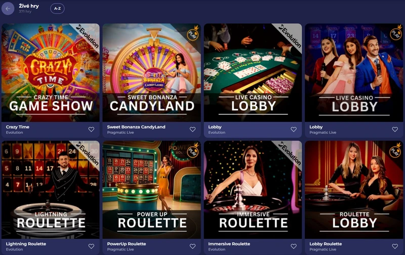 Živé casino v Bruno Casino