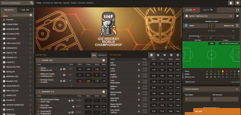 Sportovní sázky v SOL casino