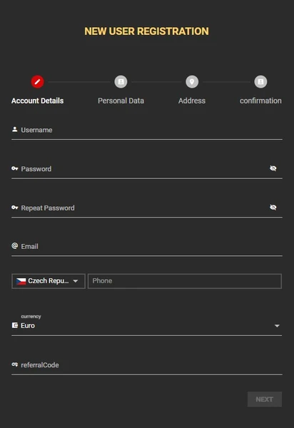 Registrace a přihlášení v  Nordis Casino