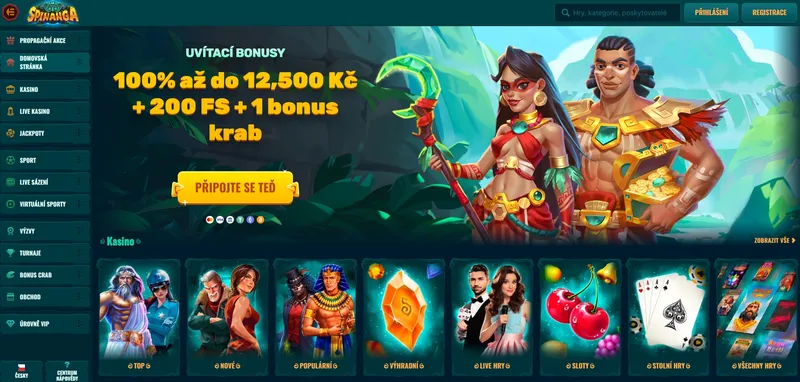 Spinanga Casino - Home Page