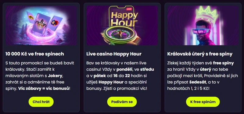 Bonusy pro Kingsbet Casino - 100% do 1 000 Kč + 666 FS